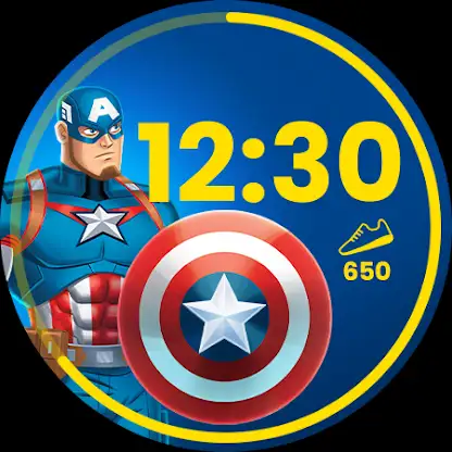Captain America Watch Face screenshot 1