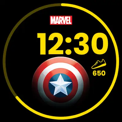 Captain America Watch Face screenshot 2