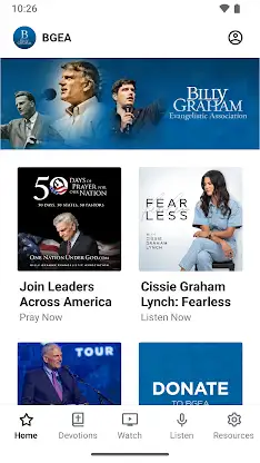 Billy Graham Evangelistic Assn screenshot 1