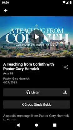 Cornerstone Chapel screenshot 2