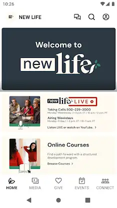 NEW LIFE MINISTRIES APP screenshot 1