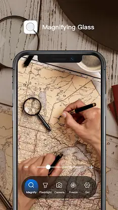 Magnifying Glass + Flashlight screenshot 1
