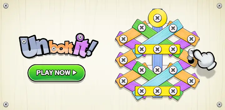 Unbolt it! : Wood Nuts Puzzle — Android game banner