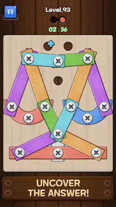 Unbolt it! : Wood Nuts Puzzle screenshot 2