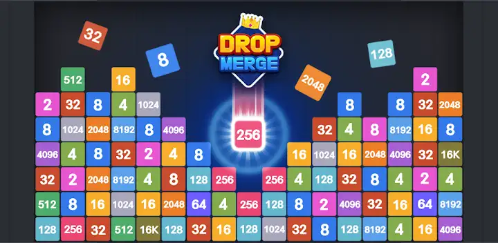Drop Merge : Number Puzzle — Android game banner