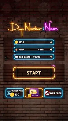 Drop Number : Neon 2048 screenshot 7
