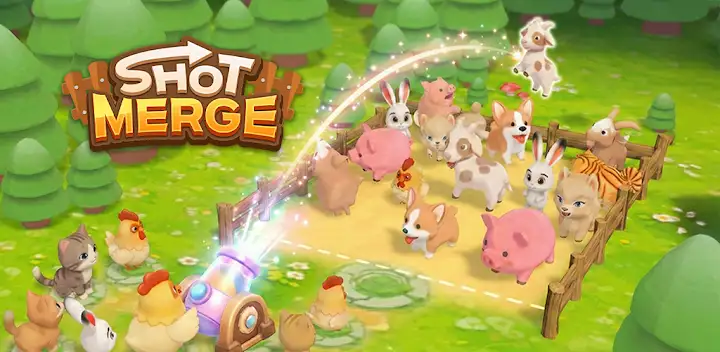 Shot Merge: Bouncy Cat 3D — Android game banner
