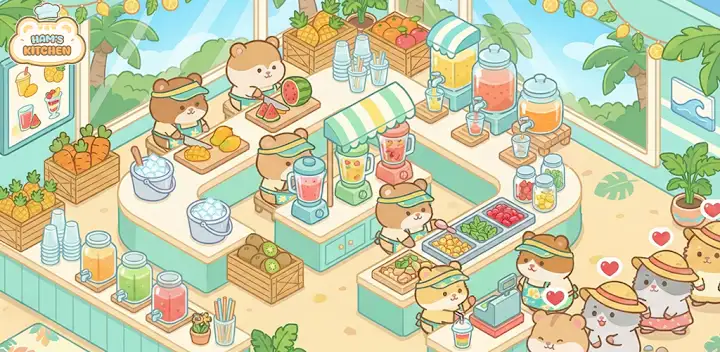 Ham's Kitchen : Cute Food Game — Android game banner