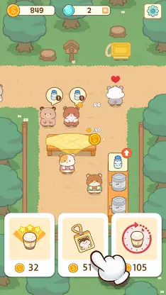 Ham's Kitchen : Cute Food Game screenshot 1