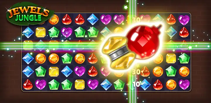 Jewels Jungle : Match 3 Puzzle — Android game banner