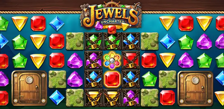 Jewels Uncharted:Match3 Puzzle — Android game banner