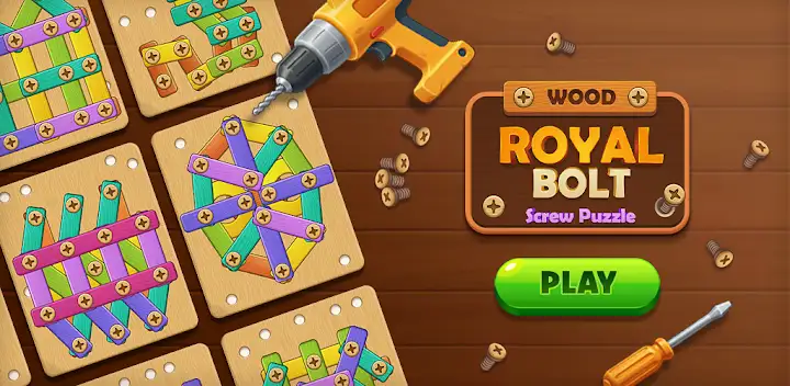 Royal Bolt : Screw Puzzle — Android game banner
