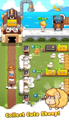 Sheep Farm : Idle Game screenshot 2