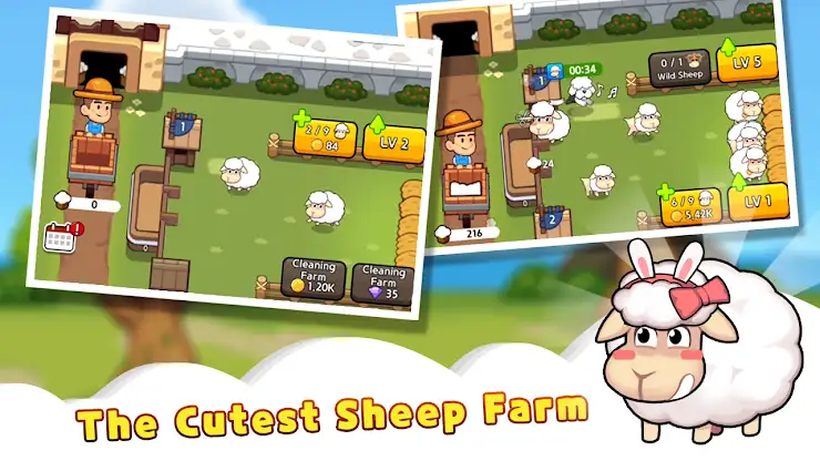 Sheep Farm : Idle Game screenshot 1