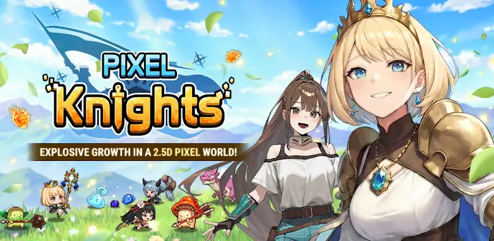 Pixel Knights : Idle RPG — Android game banner