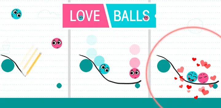 Love Balls — Android game banner