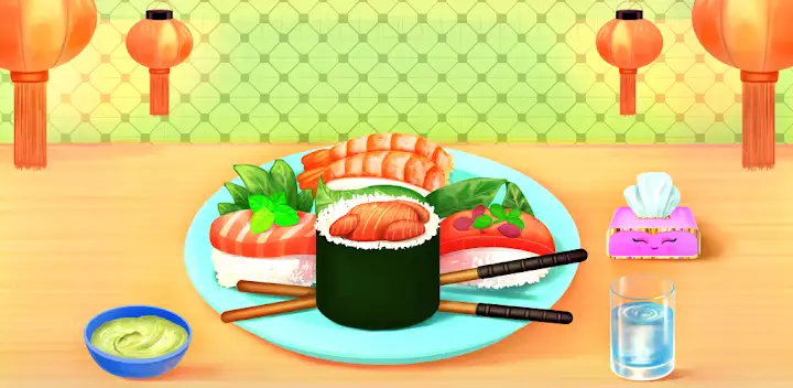 Sushi Maker Games Kids Cooking — Android game banner