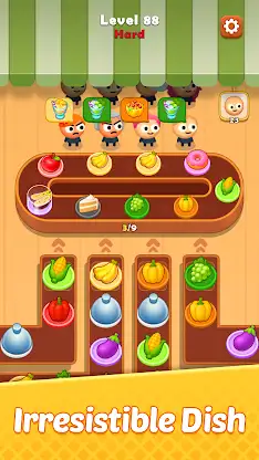 Food Puzzle : Sort n Merge screenshot 2