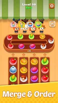 Food Puzzle : Sort n Merge screenshot 1
