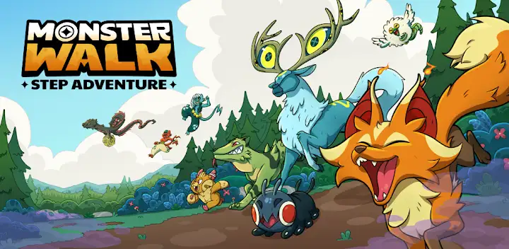 Monster Walk: Step Adventure — Android game banner