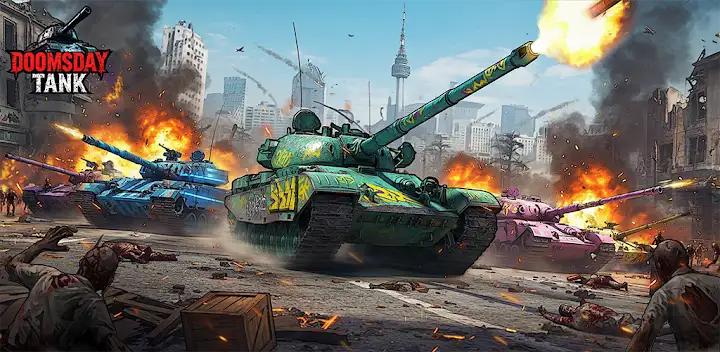 Doomsday Tank:Zombie PVP Brawl — Android game banner