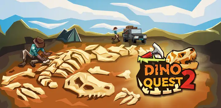 Dino Quest 2: Dinosaur Games — Android game banner