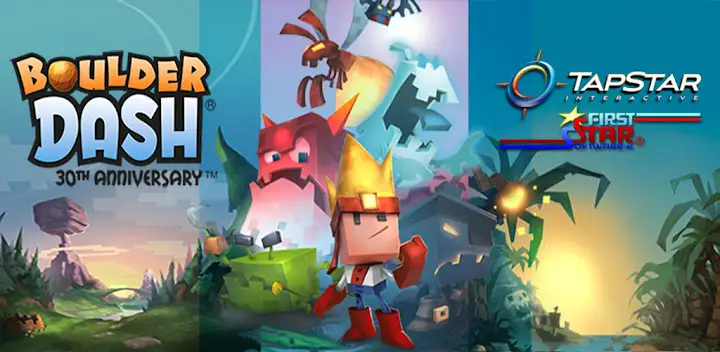 Boulder Dash® 30th Anniversary — Android game banner