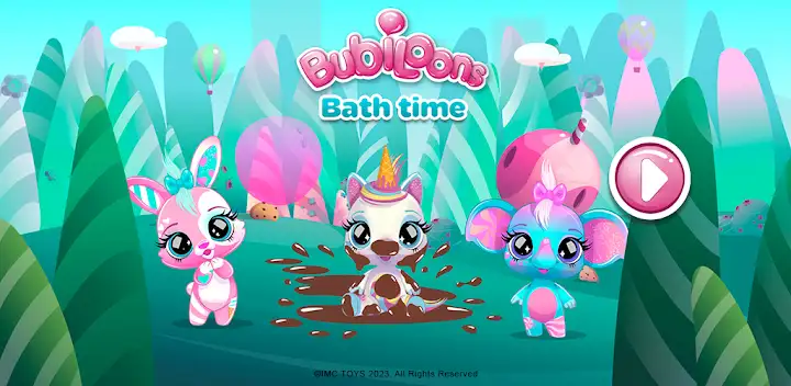 Bubiloons Bath Time — Android game banner