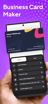 Business Card Maker: Logo Card screenshot 1