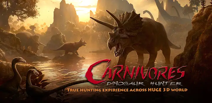 Carnivores: Dinosaur Hunter — Android game banner