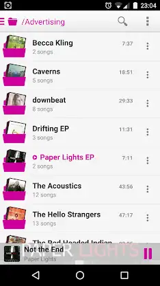 PlayerPro Cloudy Pink Skin screenshot 6