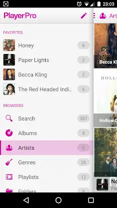 PlayerPro Cloudy Pink Skin screenshot 5