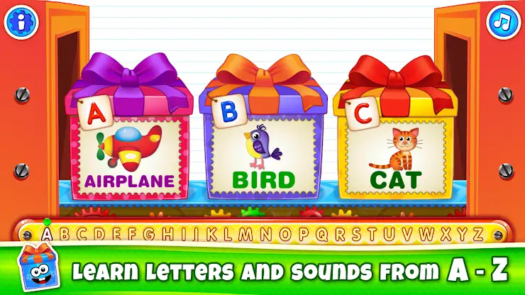 Bini ABC Kids Alphabet Games! screenshot 1