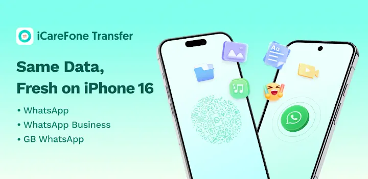 iCareFone Transfer to iPhone — Android app banner