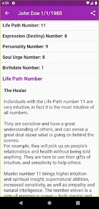 Numerology Calculator Online screenshot 2