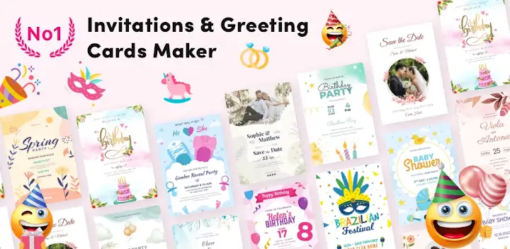 Invitation Maker - Card Design — Android app banner