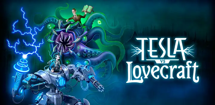 Tesla vs Lovecraft — Android game banner