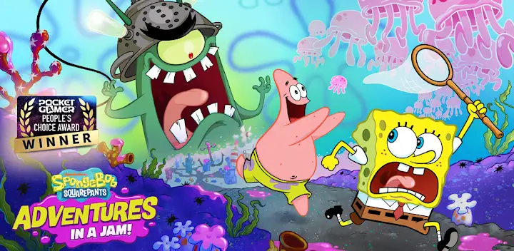 SpongeBob Adventures: In A Jam — Android game banner