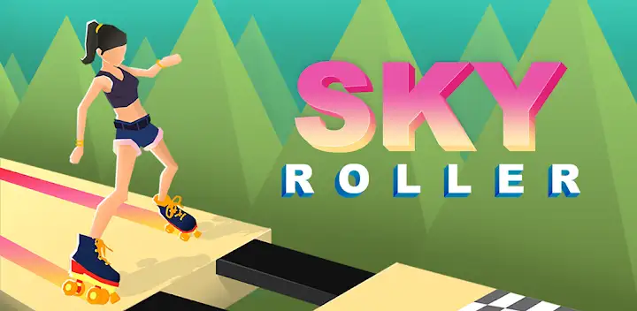 Sky Roller: Rainbow Skating — Android game banner
