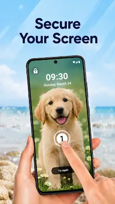 Touch Lock Screen Touch Photo screenshot 7