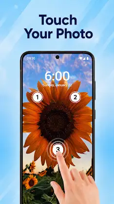 Touch Lock Screen Touch Photo screenshot 6