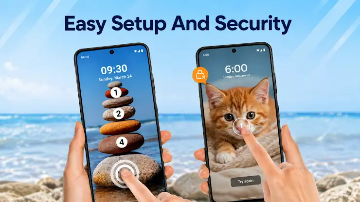 Touch Lock Screen Touch Photo screenshot 8