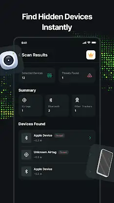 Detector: Tracker, Camera, Mic screenshot 2