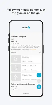 Club4 App screenshot 3
