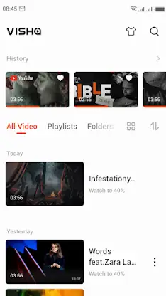 Visha HD-Foldable Video Player screenshot 1