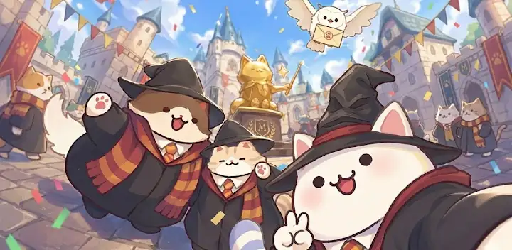 Cat Magic School : Cute Tycoon — Android game banner