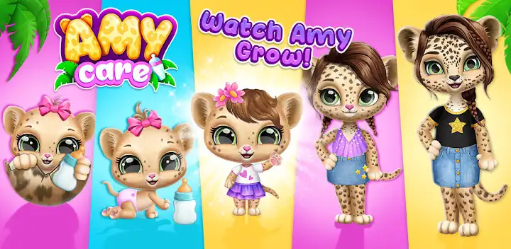 Amy Care - My Leopard Baby — Android game banner