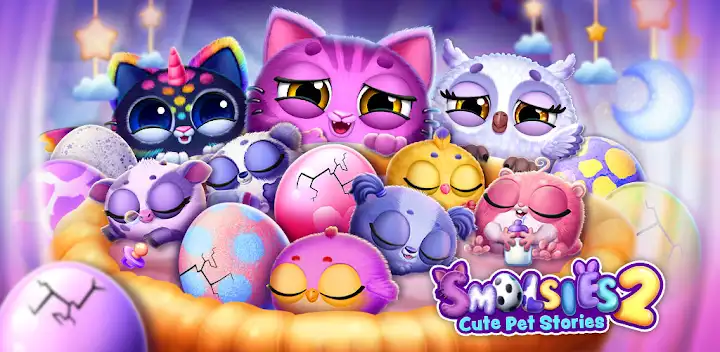 Smolsies 2 - Cute Pet Stories — Android game banner