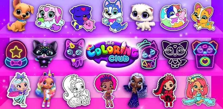 Tuto Coloring Club — Android game banner