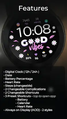TVV Good Vibes Watch Face screenshot 3